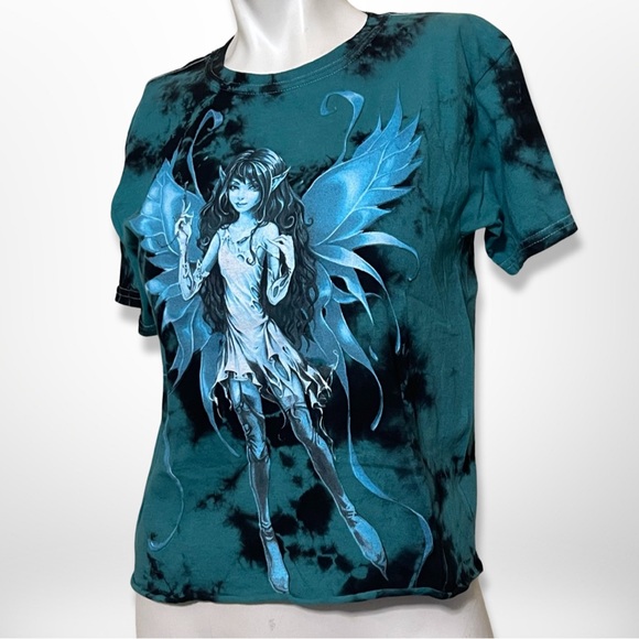 Vintage 90s Y2K TRIPP NYC Fairies by Trick Hot Topic Sprite Tee Shirt XS - Picture 3 of 11